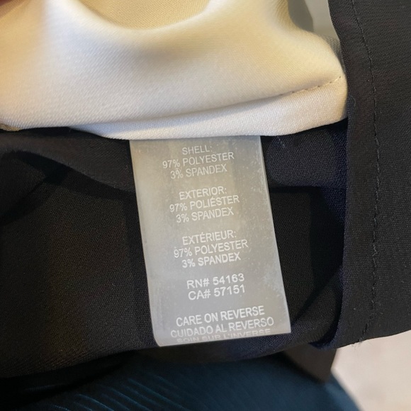 White & Black Calvin Klein chiffon work tank in size L - Picture 4 of 4